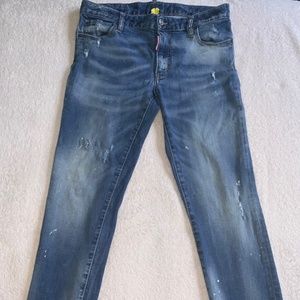 DSQUARED2 medium waist cropped twiggy jean